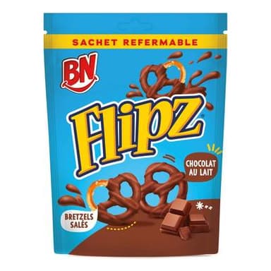 BN Flipz Bretzel au Chocolat au Lait, 90g