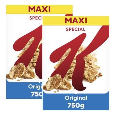 Kellogg's Céréales Special K Nature, Lot de 2x750g