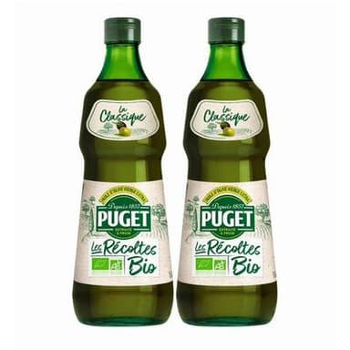 Puget Huile d'Olive Vierge Extra Bio, Lot de 2x75cl