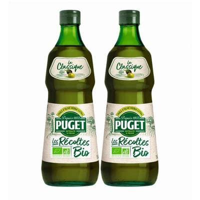Puget Huile d'Olive Vierge Extra Bio, Lot de 2x75cl