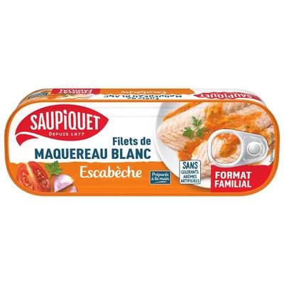 Saupiquet Filets de Maquereaux à l'Escabèche format familial, 226g