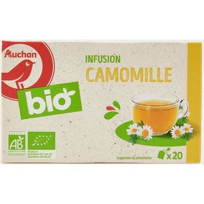 Auchan BIO Infusion camomille bio, 20 sachets