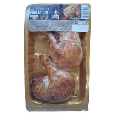 Auchan Cuisses de Poulet Rôti, 2 cuisses - 360g
