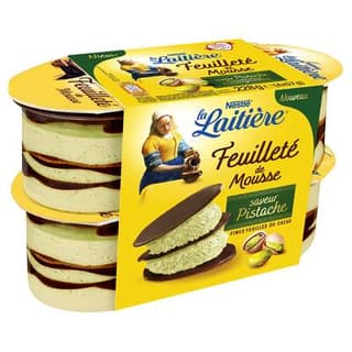 La laitière Feuilleté de mousse pistache, 4x57g