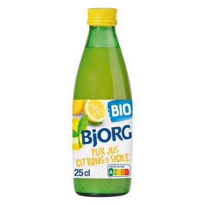 Bjorg Pur Jus de Citron de Sicile Bio, 25cl