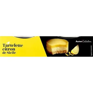 Auchan Collection Tartelette citron, 2x80g