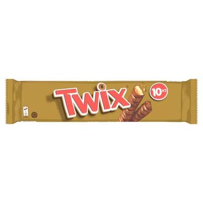 Twix Barre choclolat et caramel x10, 500g