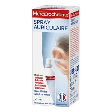 Mercurochrome Spray auriculaire, 75ml