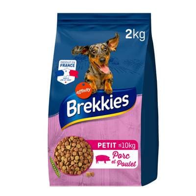Affinity - Brekkies Croquettes au porc et poulet pour petit chien, 2kg