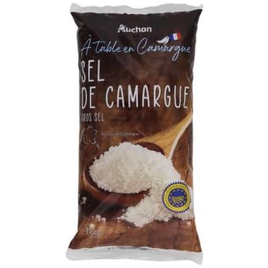Auchan Terroir Gros sel de camargue IGP, 1kg