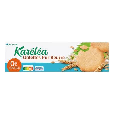 Karéléa Galettes Pur Beurre Sans Sucres, 135g