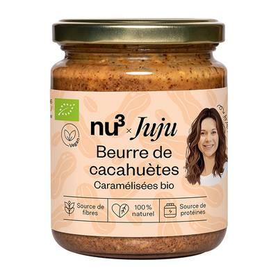NU3 - Beurre de cacahuète caramélisée bio - Juju Fitcats
