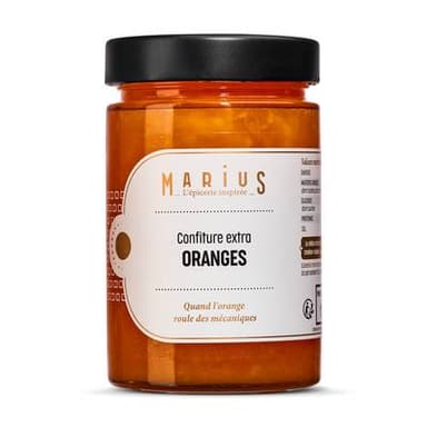 Marius, L'Épicerie Inspirée Confiture Extra Orange Corse, 375g