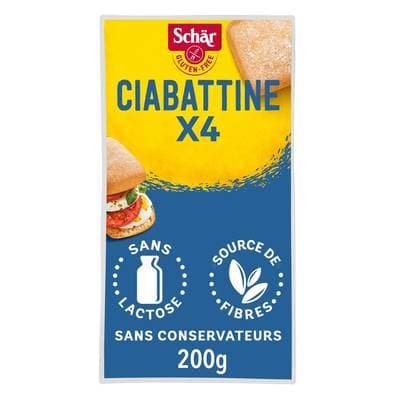 Schär Pain ciabatta sans gluten, 200g
