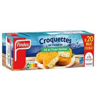 Findus Croquettes de poissons ail et fines herbes, 1kg