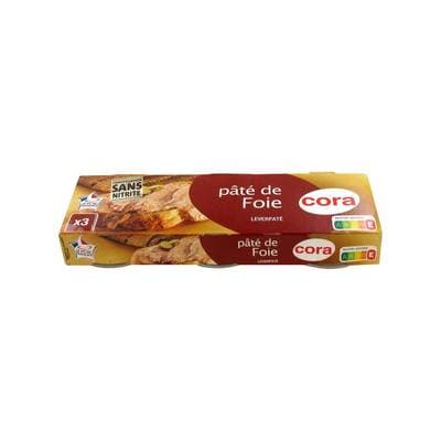 Cora Pâtés de foie 3x78g, 234g