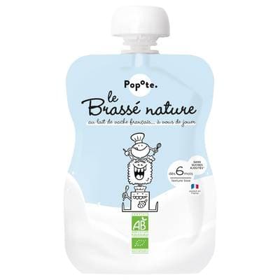 Popote Brassé Nature Gourde Bébé Bio Dès 6 mois, 100g