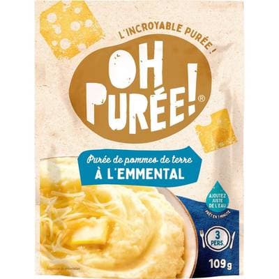 Oh Purée ! Purée de pommes de terre à l'emmental, 109g