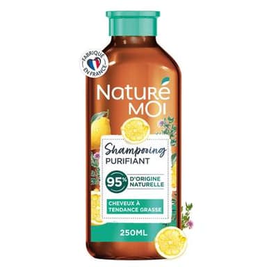 Nature Moi Shampooing purifiant thym & citron bio cheveux gras, 250ml