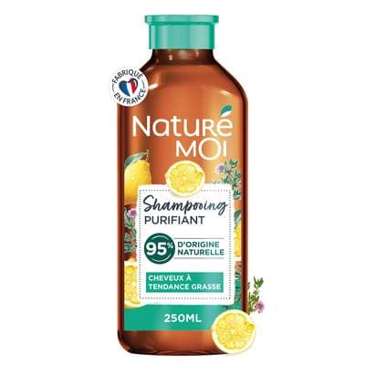 Nature Moi Shampooing purifiant thym & citron bio cheveux gras, 250ml