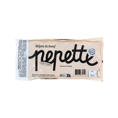 Pepette Chien Repas Frais, Mijoté de Bœuf, 300g