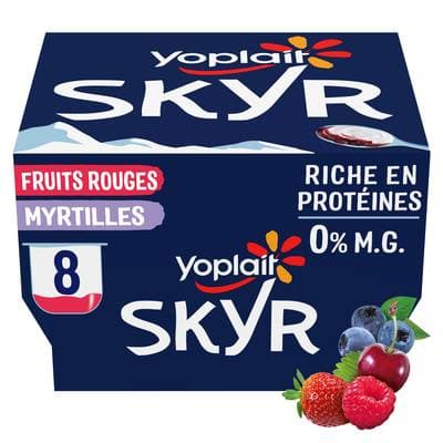 Yoplait Skyr Fruits Panachés 0%, 8x100g