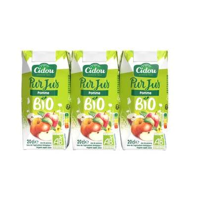 Cidou Pur jus pomme bio, 3x20cl