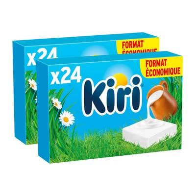 Kiri Fromage Fondu, Lot de 2x24 Fromages - 432g