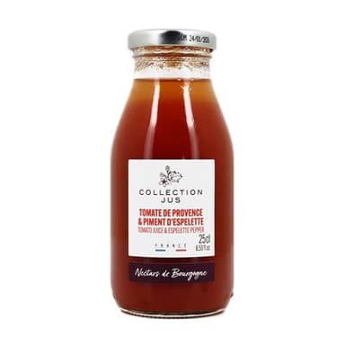 Nectars de Bourgogne Pur Jus de Tomate de Provence au Piment d'Espelette, 25cl