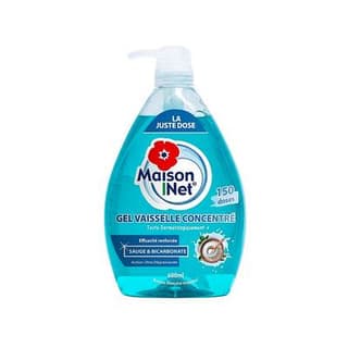Maison Net Gel Vaisselle Bicarbonate, 600ml