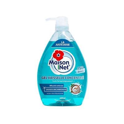 Maison Net Gel Vaisselle Bicarbonate, 600ml