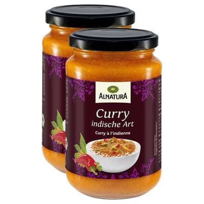 Alnatura Sauce Curry Indien Bio, Lot de 2x325g
