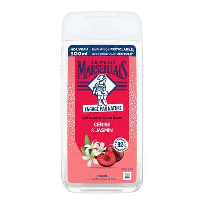 Le Petit Marseillais Gel douche extra doux cerise et jasmin, 300ml