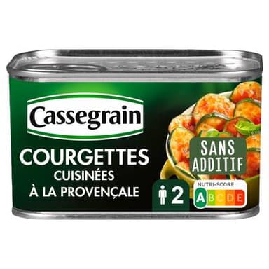 Cassegrain Courgettes cuisinées à la provençale, 375g