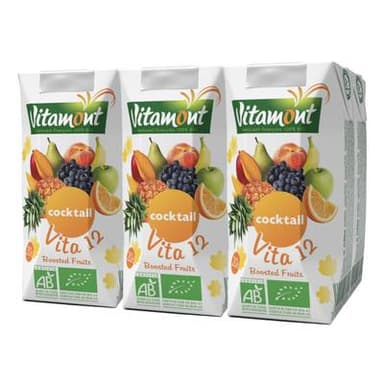 Vitamont Briquette Cocktail 12 vitamines Bio, 6x20cl