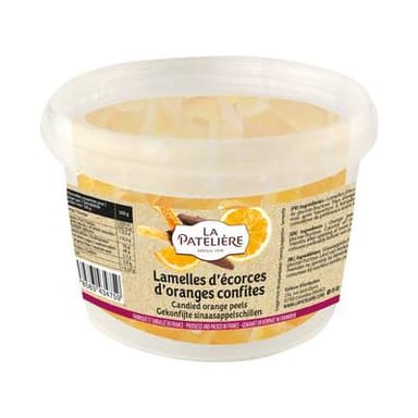 La Patelière Lamelles d'écorces d'Oranges confites, 100g