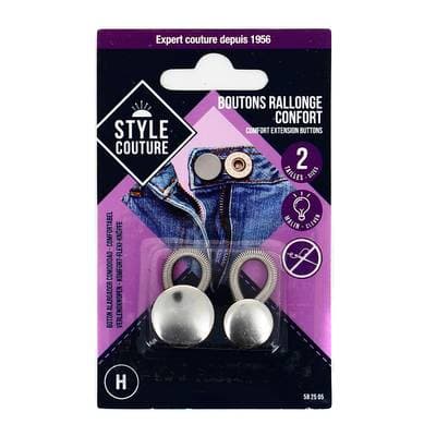 Style couture Boutons rallonge confort