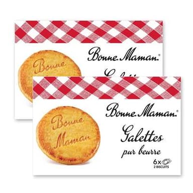 Bonne Maman Galette pur Beurre, Lot de 2x170g