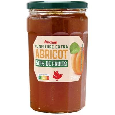 Auchan Confiture extra d'Abricots, 730G