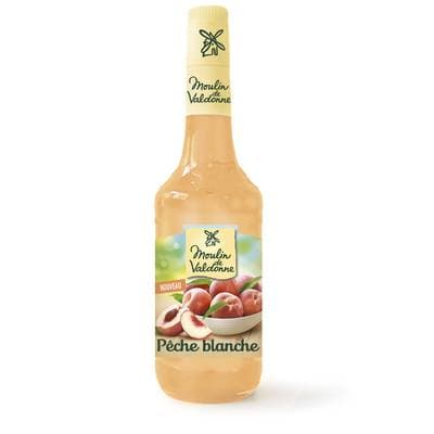 Moulin de Valdonne Sirop de pêche blanche, 70cl