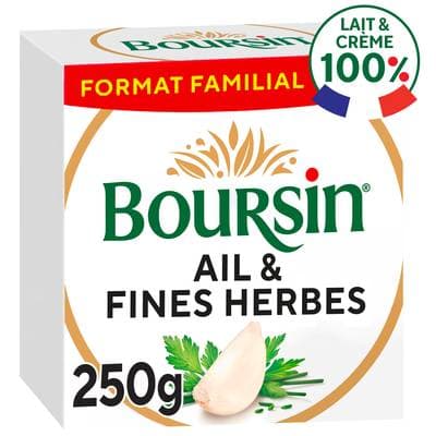 Boursin Fromage à tartiner ail et fines herbes, 250g