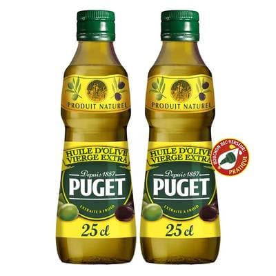 Puget Huile d'olive, Lot de 2x25cl