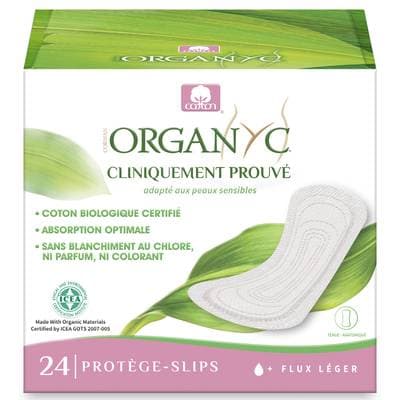 Organyc Protège-slips Flux léger, 24 pièces