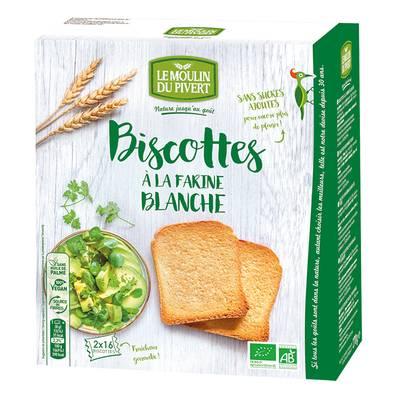 Le Moulin du Pivert - Biscottes à la farine blanche bio