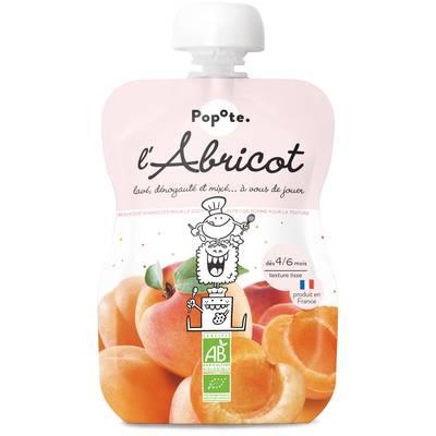 Popote - Abricot Bio Gourde Bébé Dès 4/6 mois