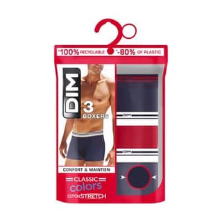 Dim Boxer Classic Colors x3, Taille 4