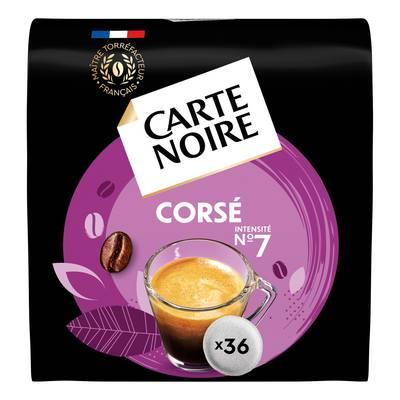 Carte Noire - Dosettes de café Corsé n°7 compatibles Senseo