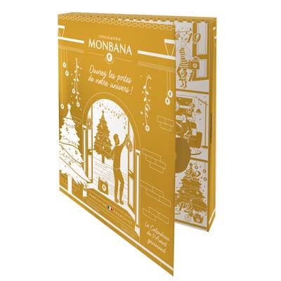Chocolaterie Monbana Calendrier de l'avent au chocolat gourmand, 250g