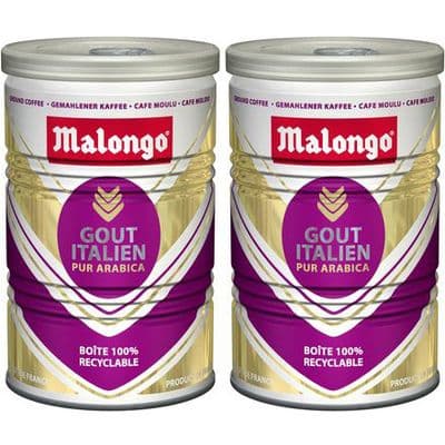 Malongo Café Moule Goût Italien, Lot de 2x250g