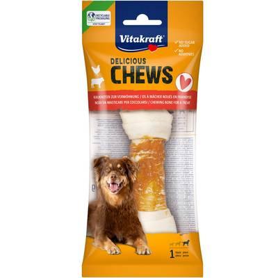 4008239582560 - Vitakraft Deli Chews - Os noué à mastiquer avec Poulet taille L - Friandise Récompense pour grand chien